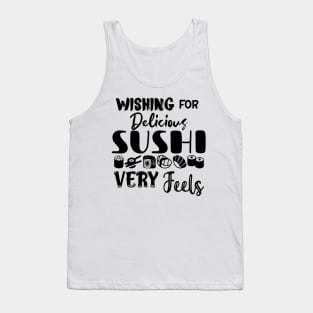 Delicious Sushi Dark Font Tank Top